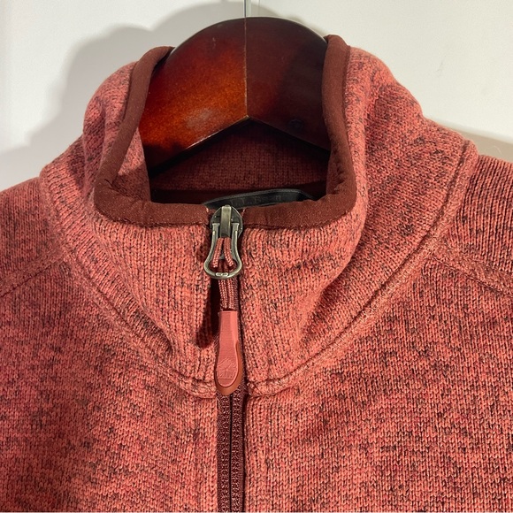 LL Bean Sweater Fleece Full-Zip Long Sleeve Front Pockets Chest Logo Jacket XS - Picture 3 of 15